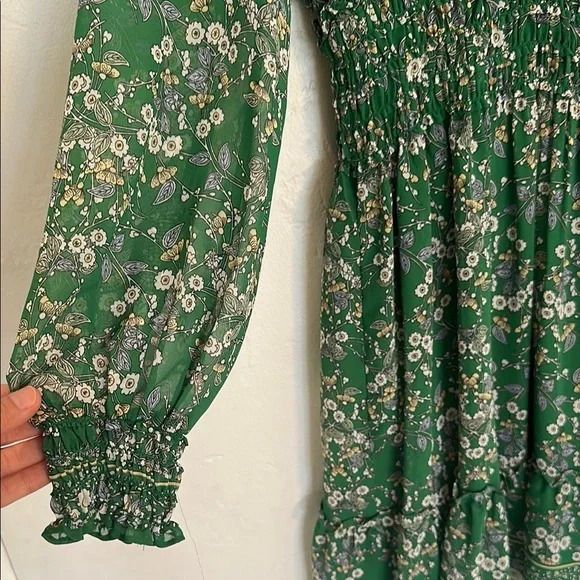 Max Studio Green Floral Mini Dress - Picture 3 of 3